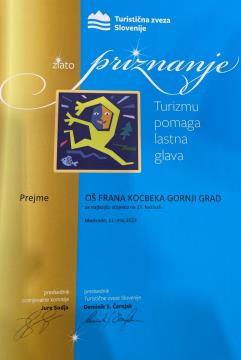 3. Zlato priznanje za najboljšo tržnico